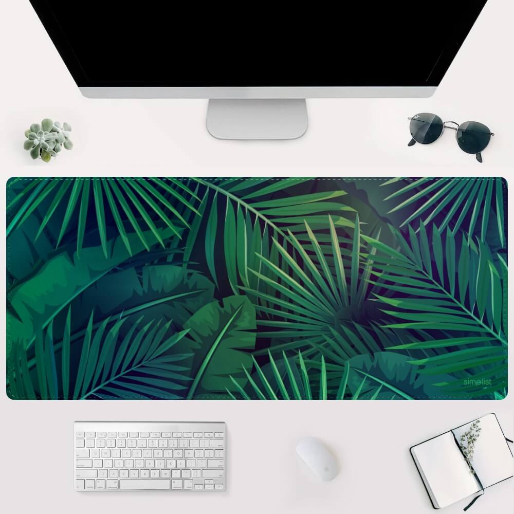 Simplist Gimars Large Printed Rubber Desk Mat (90x40 CM) - Extended Non-slip Mousepad for Home and Office