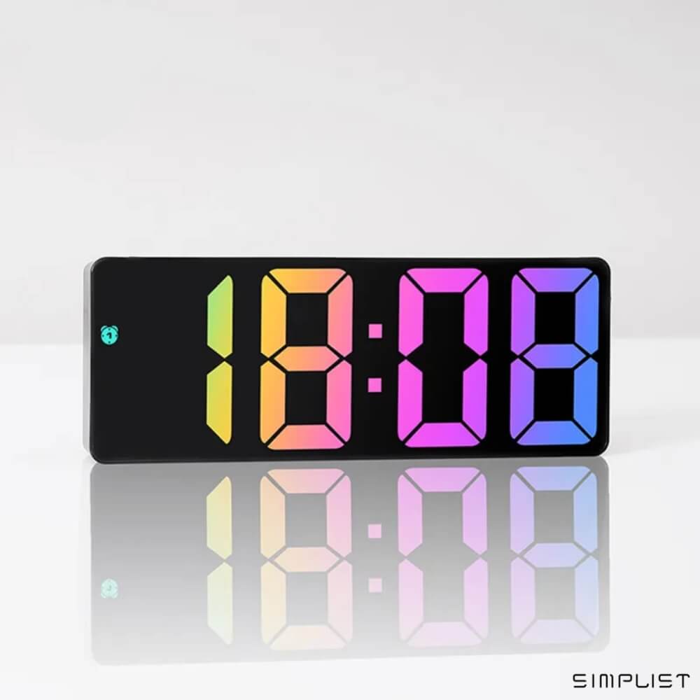 Simplist Ausyst LED RGB Digital Desktop Alarm Clock