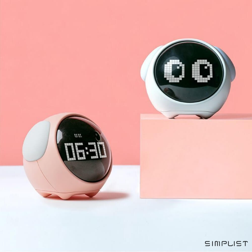 Simplist BOBRING Expression Digital Alarm Clock with LED Night Light