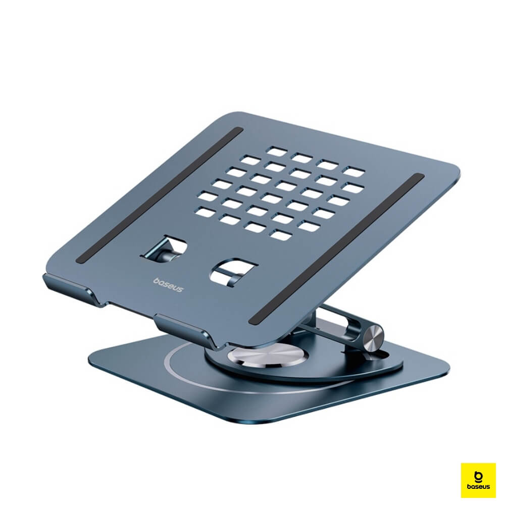 baseus 2 fold Baseus UltraStable Pro Series Rotatable and Foldable Laptop Stand (Two-Fold Version) Space Grey