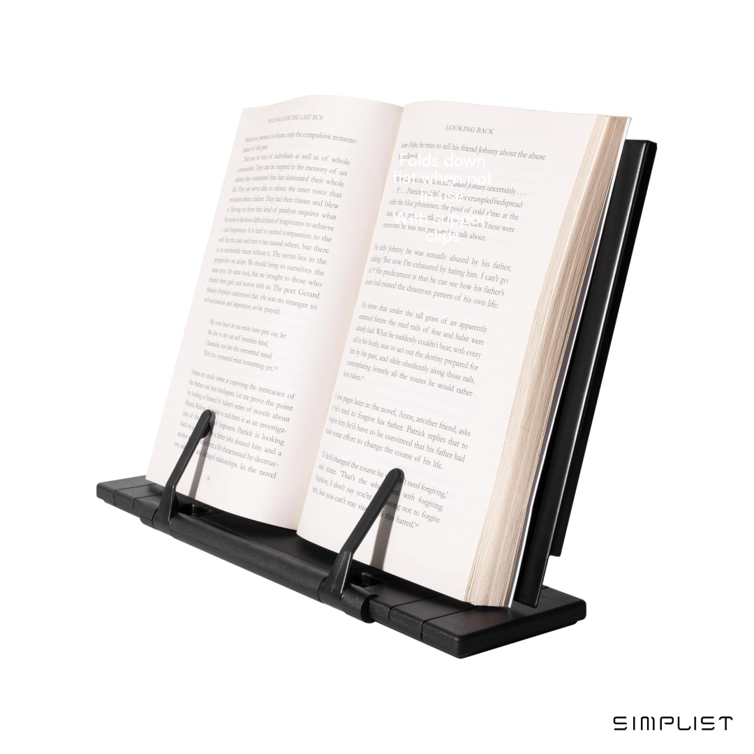 Simplist - Book stand and Holder with Flexshelf technology