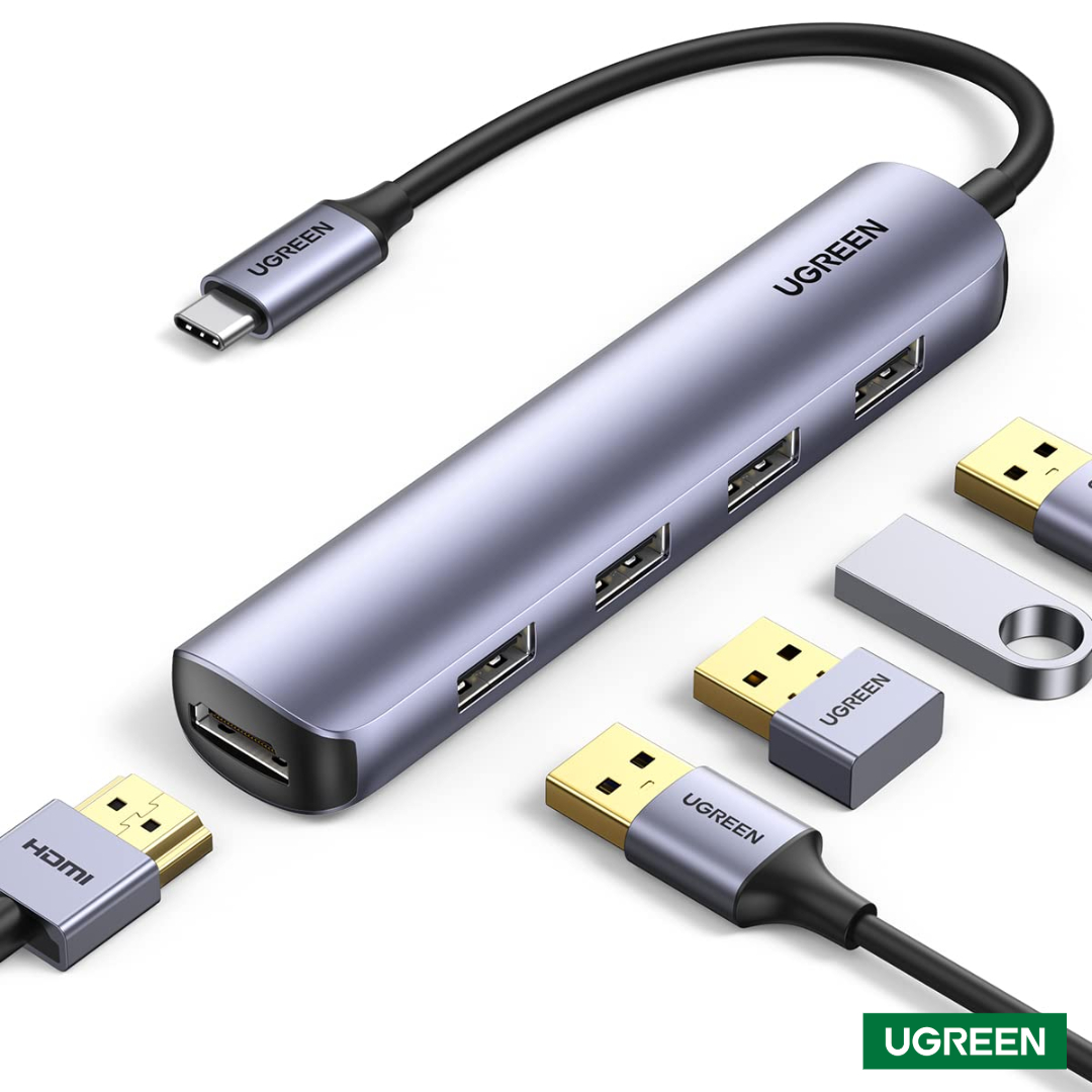UGREEN Ultra Slim 5 in 1 Multiport USB-C Hub - 20197